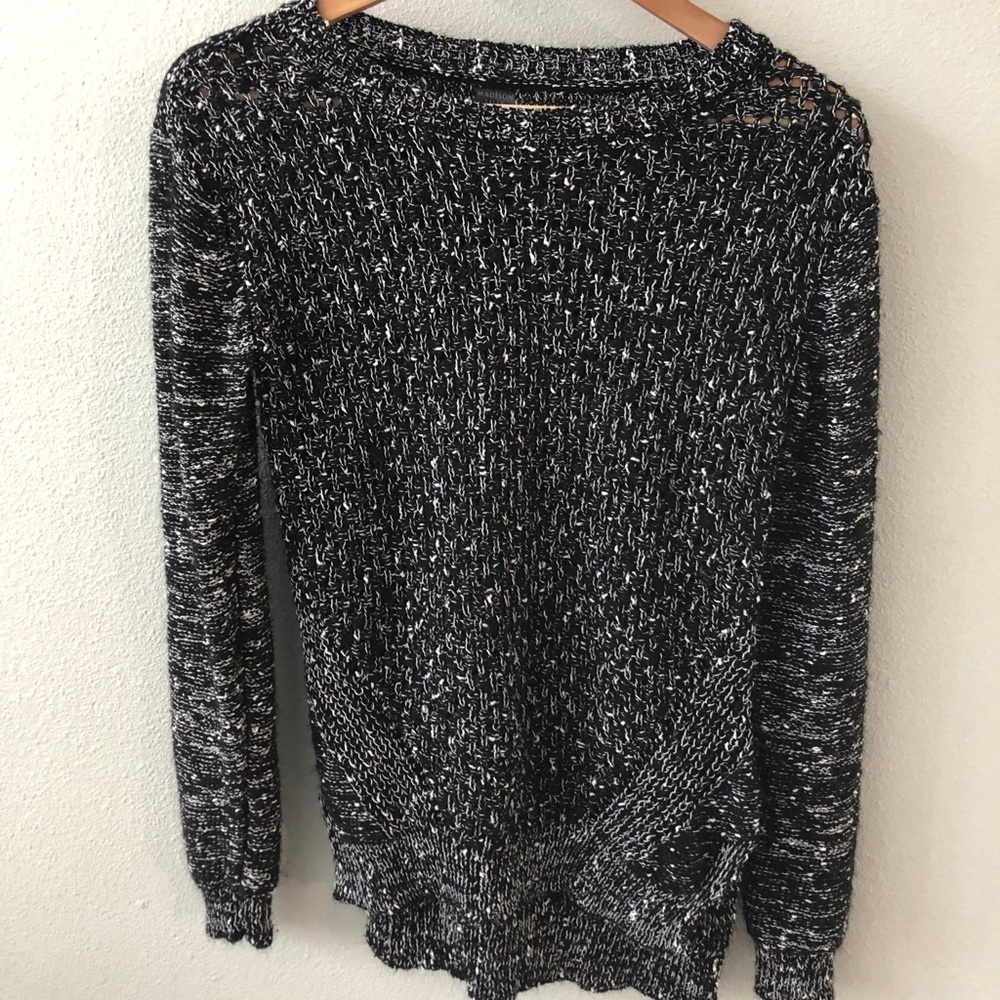 Black and white sweater